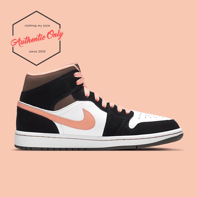 Giày Nike  Jordan 1 Mid Peach Mocha Chính Hãng - DH0210-100