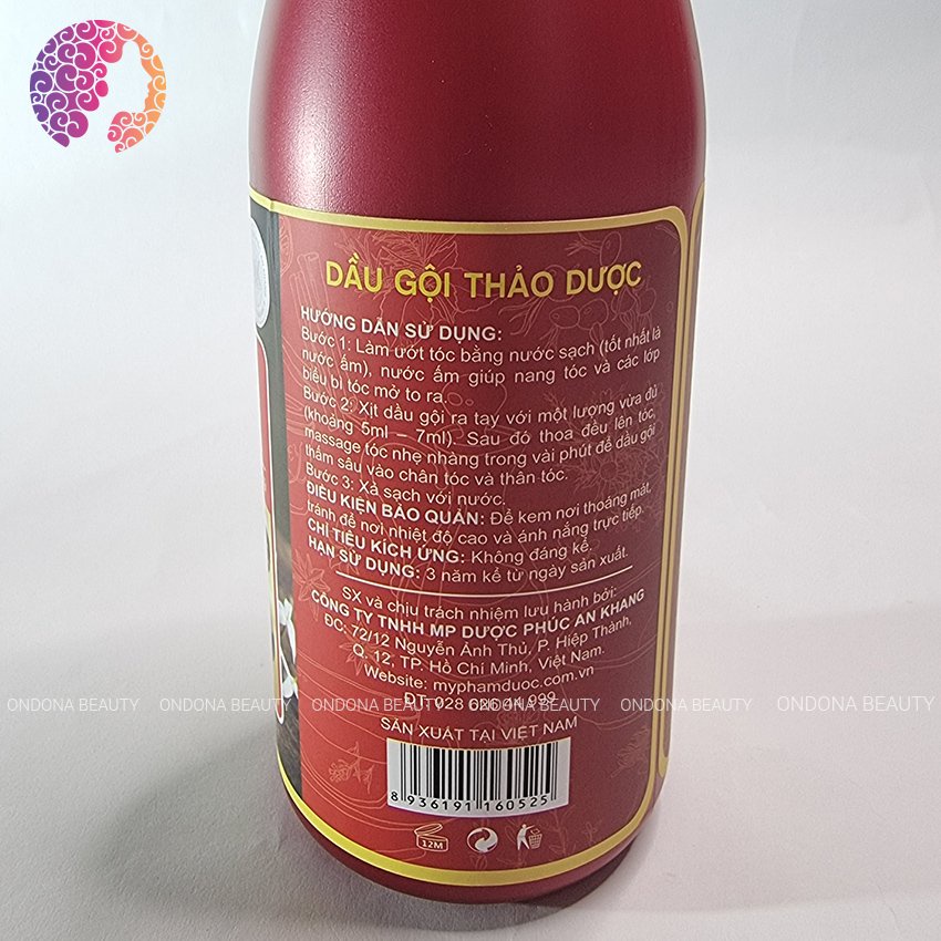 [ TÓC KHỎE] Dầu Gội Thảo Dược Giảm Gàu, Ngừa Rụng Tóc - Tóc Bác Sớm  TUTUT _ ONDONA BEAUTY
