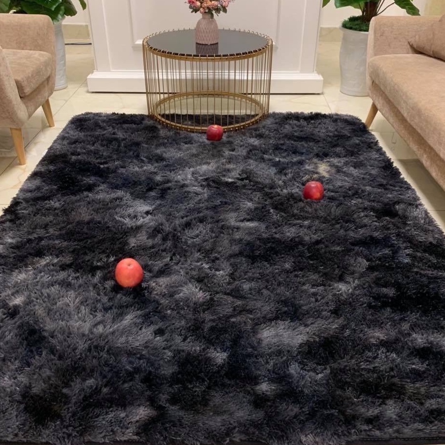 Thảm lông loang trải sàn trang trí phòng khách decor phòng ngủ