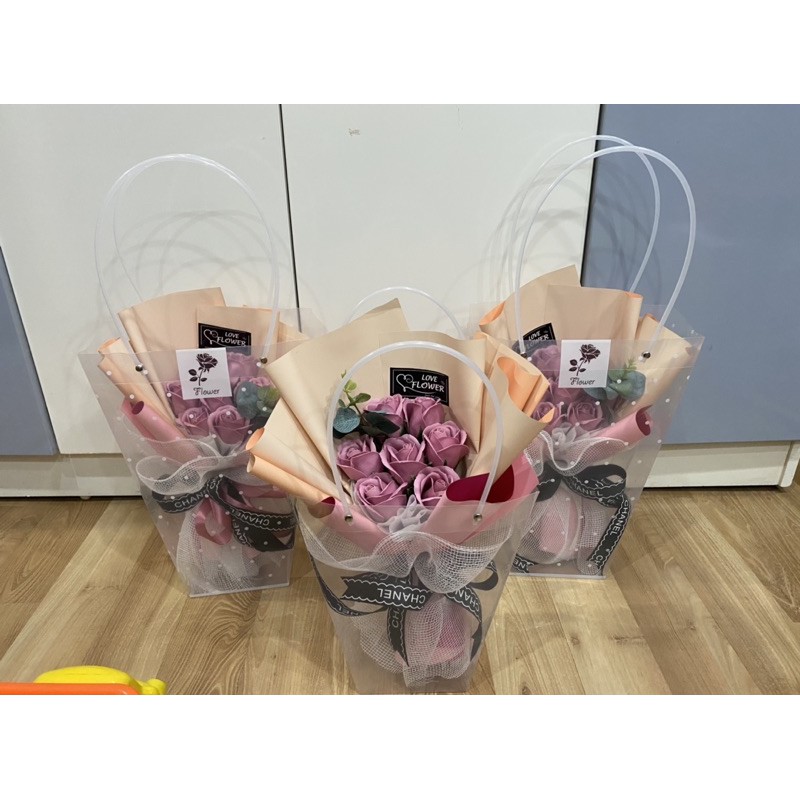 🌹  Hoa Sáp bó 7 bông tặng kèm túi như hình