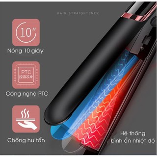 Máy ép duỗi tóc 2 trong 1 cao cấp kiểu Hàn Quốc(Trắng+ Đen)