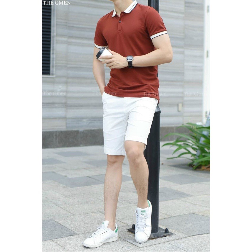 Áo thun nam POLO trơn vải cá sấu cotton cao cấp ngắn tay cực sang trọng [ HÀNG CHUẨN SHOP ]