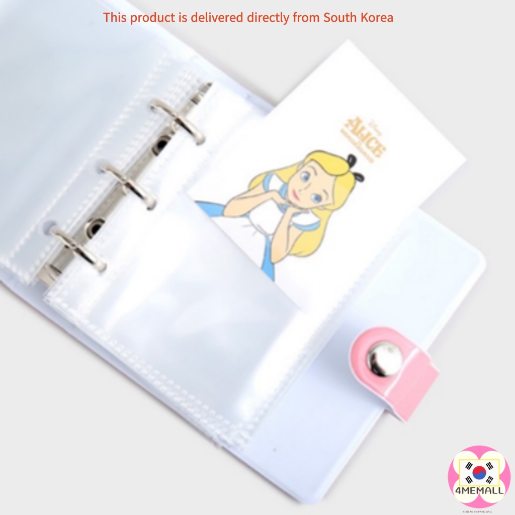 Disney Alice Photo Card 3 Hole Binder Photo Album & Refill, Binder Type, Collect Book, Call Book, Idol