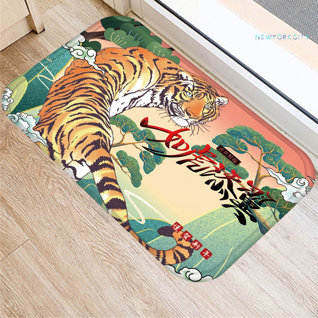 Thảm lót sàn Chống Ẩm Không Phai Họa Tiết Vi Khuẩn Có Thể Giặt Được Dùng Trong Nhà