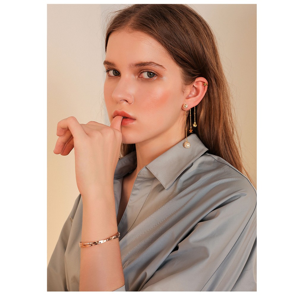 Vòng Tay Thép Titan Mạ Vàng Hồng Khắc Chữ Số La Mã Đơn Giản Thời Trang Cho Nữ | BigBuy360 - bigbuy360.vn