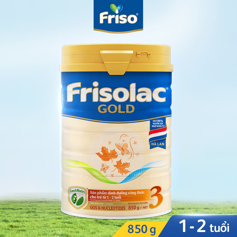 [Mẫu mới] Sữa Friso Frisolac Gold 3 900g Date [2023]