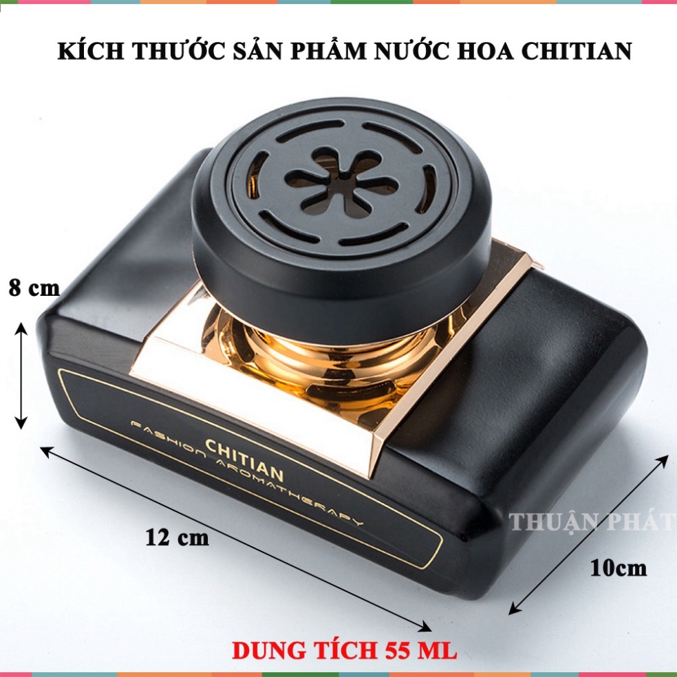 Nước hoa ô tô Chitian chính hãng tinh dầu xe hơi cao cấp đặt taplo ô tô khử mùi chống say xe hoàn toàn từ thiên nhiên