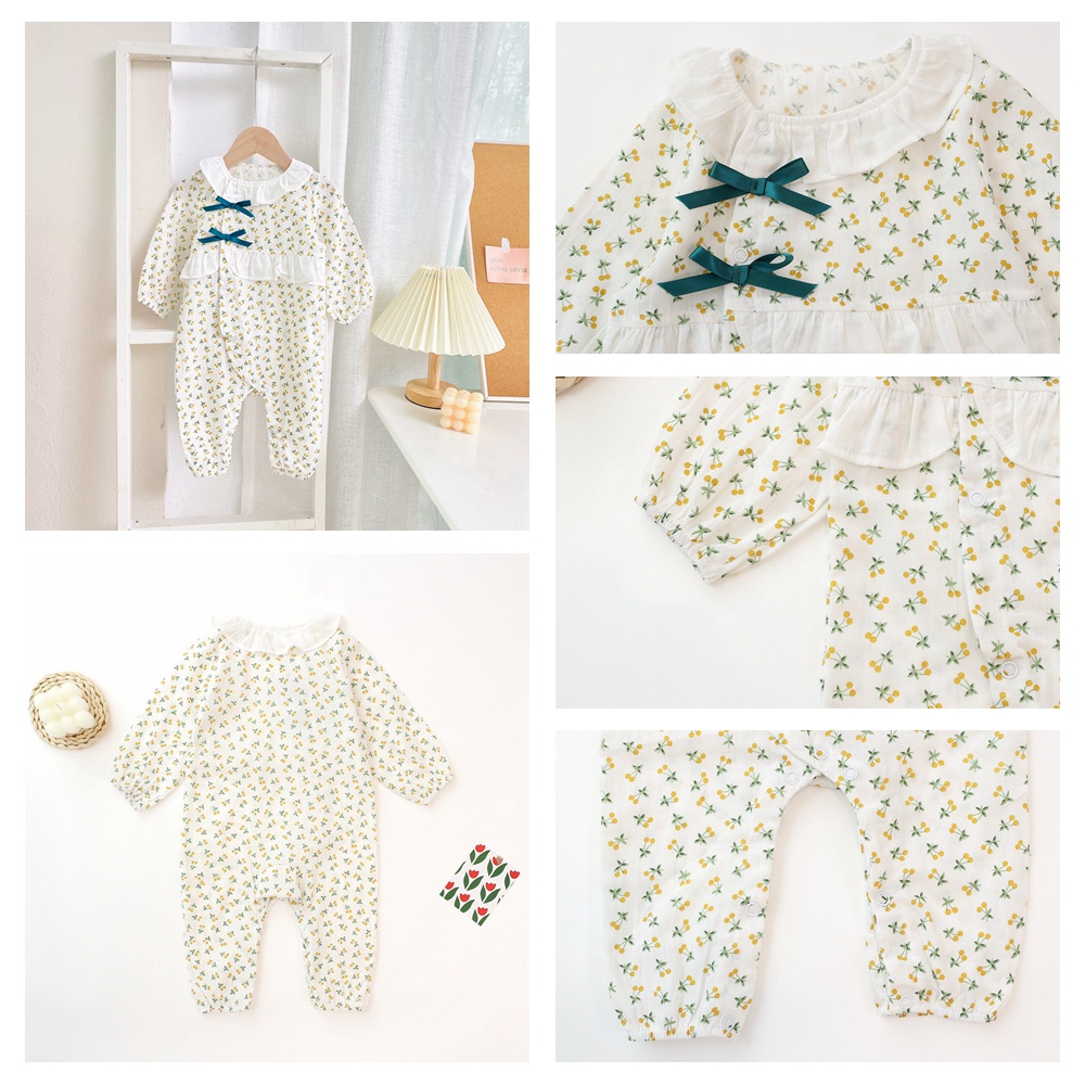 Áo Liền Quần Sanlutoz Vải Cotton Tay Dài Thời Trang Dễ Thương