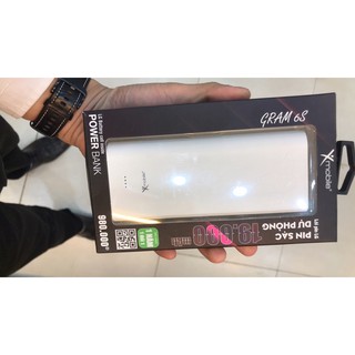 [[ SIÊU PHẨM GIÁ SỐC]] Pin sạc dự phòng 19.000 mAh Xmobile Gram 6S Trắng