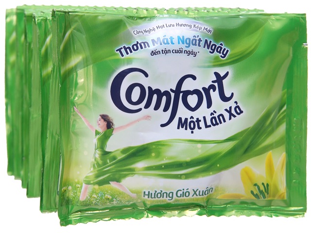 Dây 10 Gói Nước Xả Vải Comfort 1 lần xả/Đậm Đặc