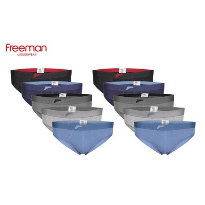 Combo 10 quần lót nam cotton hiệu FREEMAN 6036