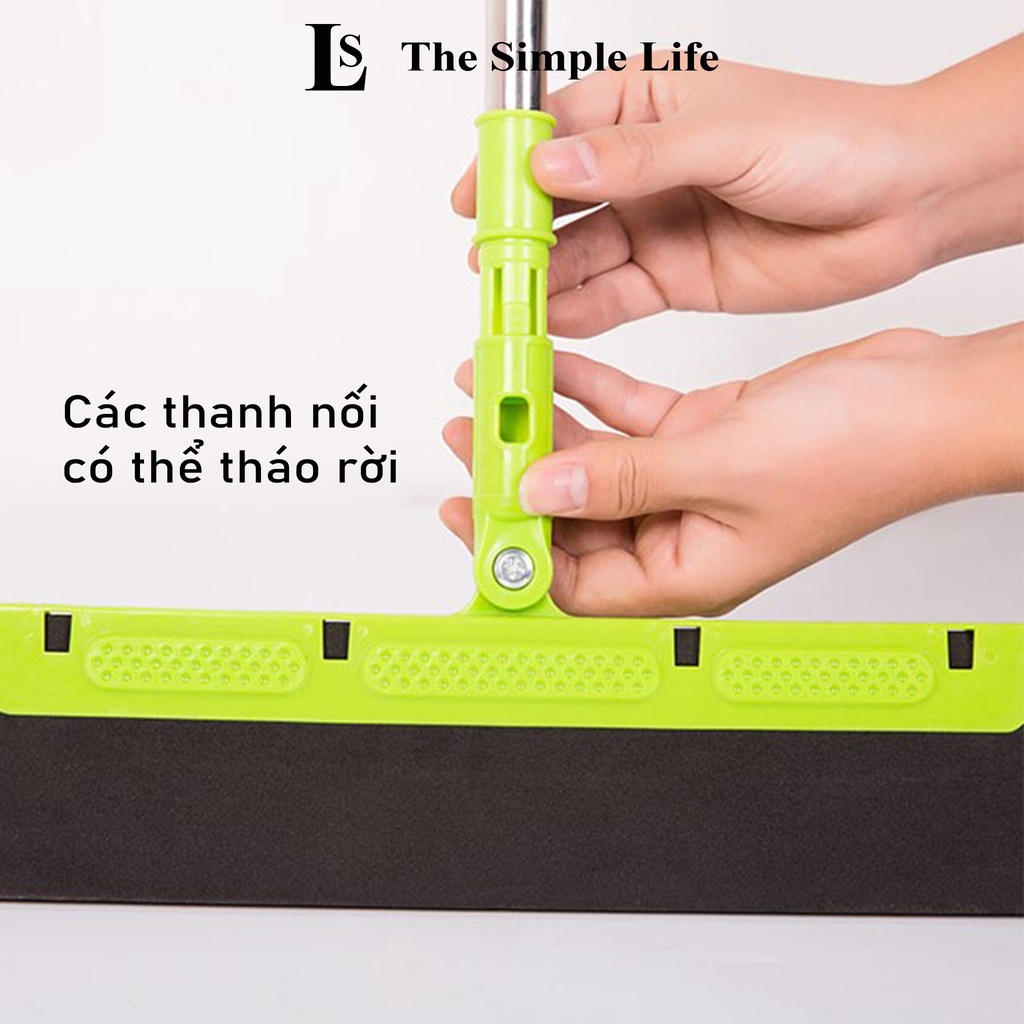 Chổi gạt nước, quét, đẩy nước sàn nhà, cây lau kính gương cán dài xoay 180 độ, dụng cụ vệ sinh đa năng [CHÍNH HÃNG]