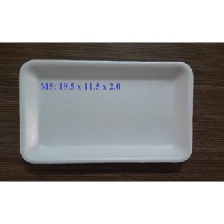 Khay xốp M5 . Khay xốp đựng 300g . 400g thực phẩm