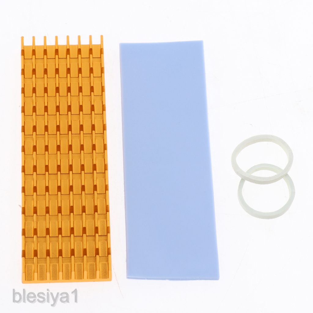 Aluminum SSD Heatsink Hard Disk Heat Sinks Cooler + Silicone Thermal Pad for M.2 NVMe PCIE 2280 Solid State Drive Gold | BigBuy360 - bigbuy360.vn