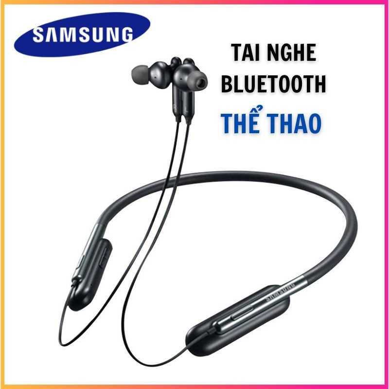 Tai nghe bluetooth quàng cổ Samsung UFlex. Âm thanh hay, pin cực khỏe có khe cắm thẻ nhớ, Mic đàm thoại