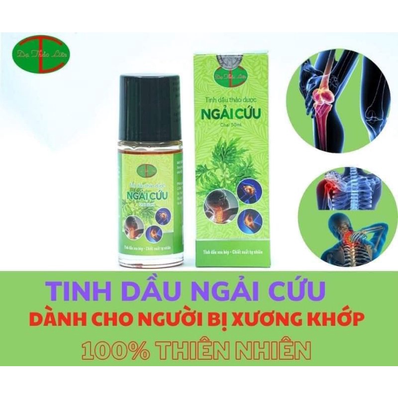 ( Không Có Bi Lăn ) Tinh Dầu Xoa Bóp Ngải Cứu Dạ Thảo Liên Chai To 50ml