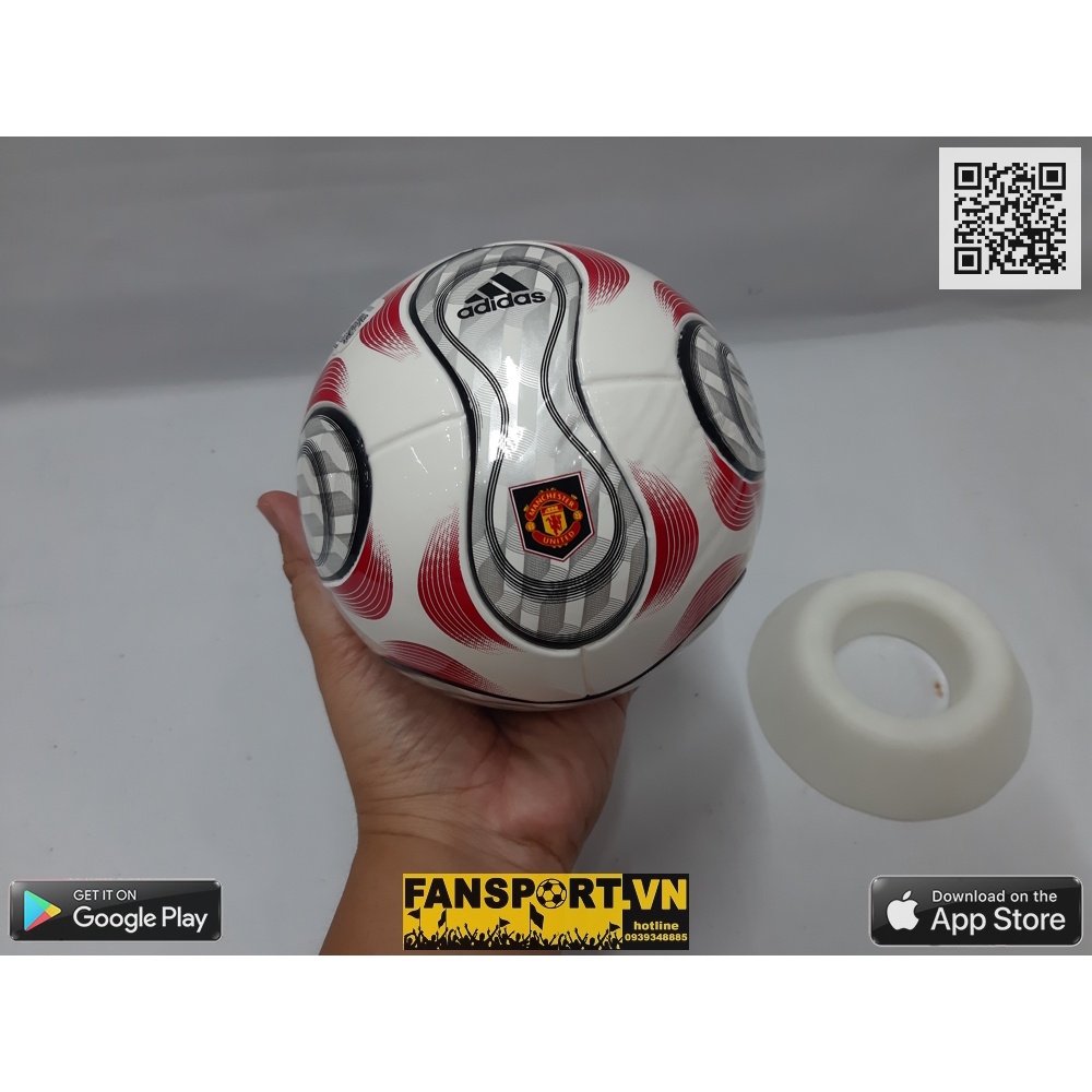 Trái bóng Manchester United 2022 2023 away white HI2189 Adidas size 1 mini ball quà tặng