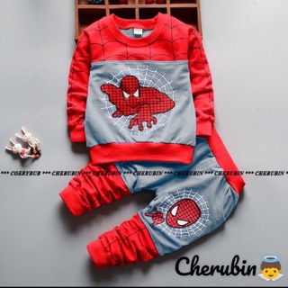 Bộ spider man dành cho bé trai từ 12-35kg