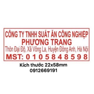 DẤU VUÔNG TÊN CÔNG TY/Dấu Shiny S844