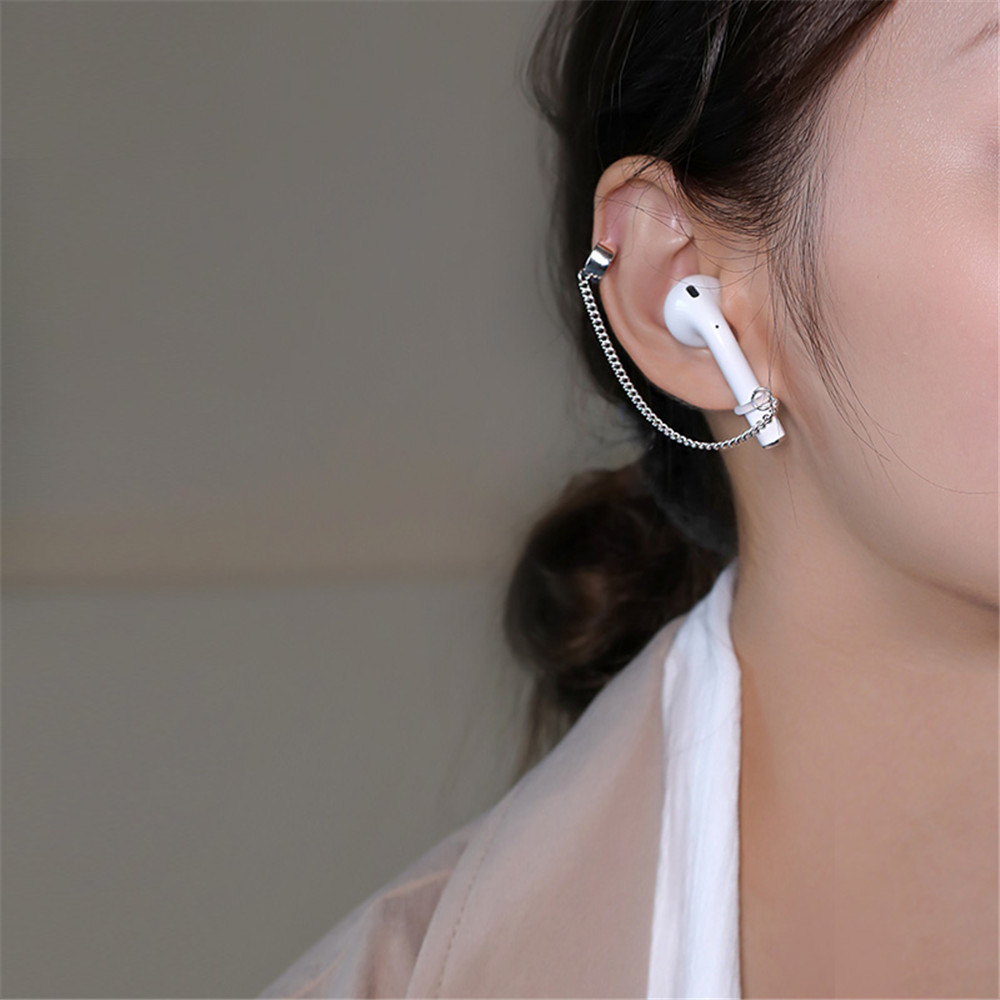 [Mã FASHIONT4FA2 giảm 10K đơn 50K] Kẹp giữ tai nghe bluetooth Airpods không dây chống mất không cần bấm lỗ thời trang cho Unisex