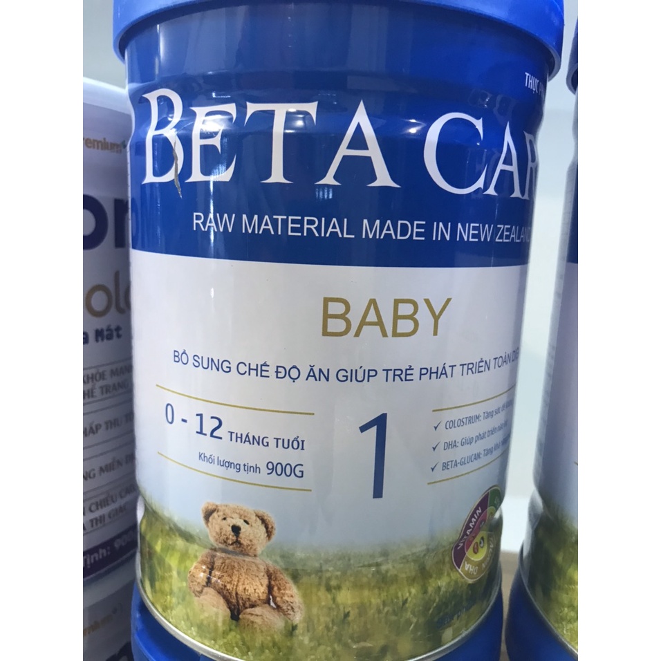 Sữa bột BETA CARE 900g dành cho trẻ 0-12 tháng.