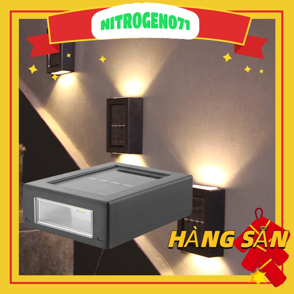 Nitrogen071Đèn Led Năng Lượng Mặt Trời Chống Thấm Nước Trang Trí Hàng Rào Sân Vườn 1.2V 5W