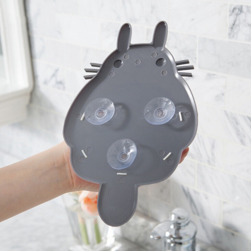 Kệ nhựa gắn tường đựng bàn chải đánh răng hình mèo Totoro dễ thương