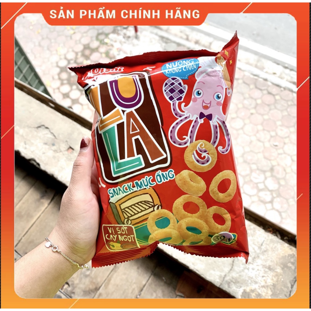 Bim Bim Snack Mực Ống Oishi Vị Sốt Cay Ngọt 35/40g-Ăn Vặt Sumo Snack