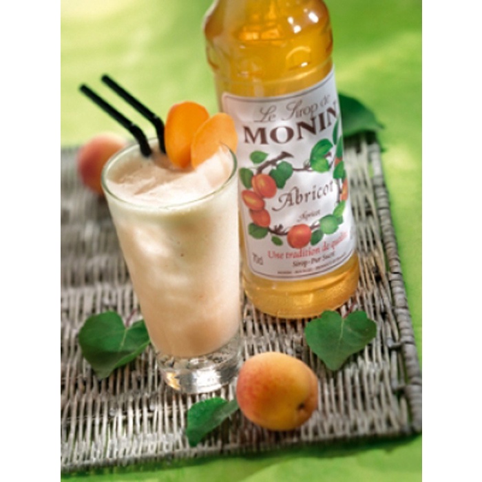 Siro Monin mơ (apricote) chai 700ml. Hàng Công ty có sẵn giao ngay