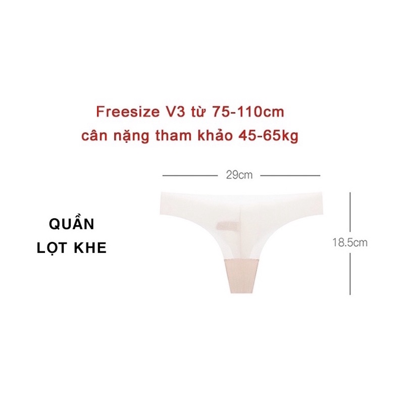 Quần Lót Nữ ❤️ Quần Lót Lọt Khe Nữ Voan Tuyết Tàng Hình Siêu Nhẹ Mát Chống Hằn 99075