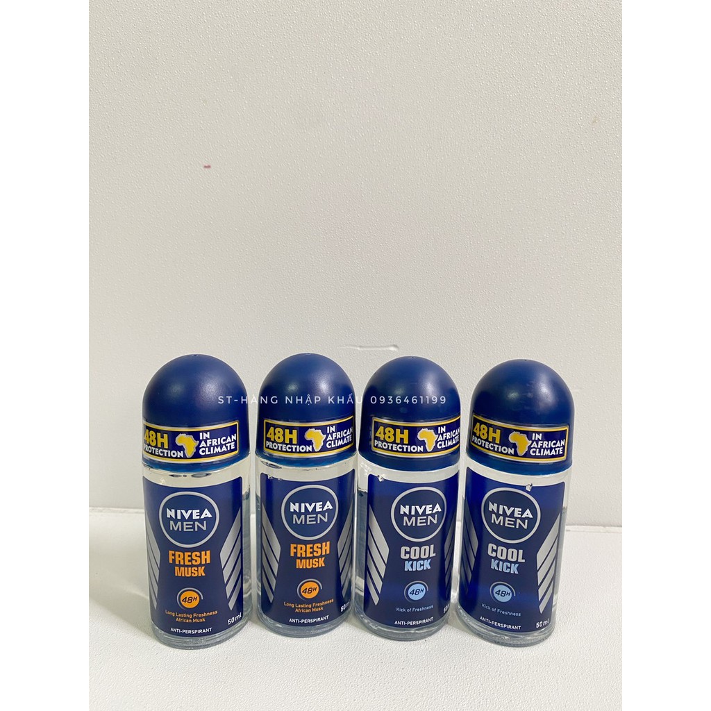 Chai to Lăn nách nước Khử Mùi Nivea 48h Men 50ml- Đức