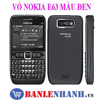 VỎ NOKIA E63 MÀU ĐEN [VỎ ZIN, XỊN]