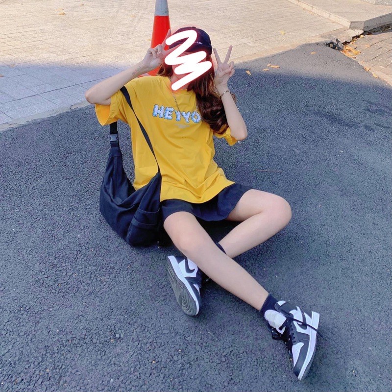 Áo thun❤ Có size tay lỡ Unisex HEYYOU