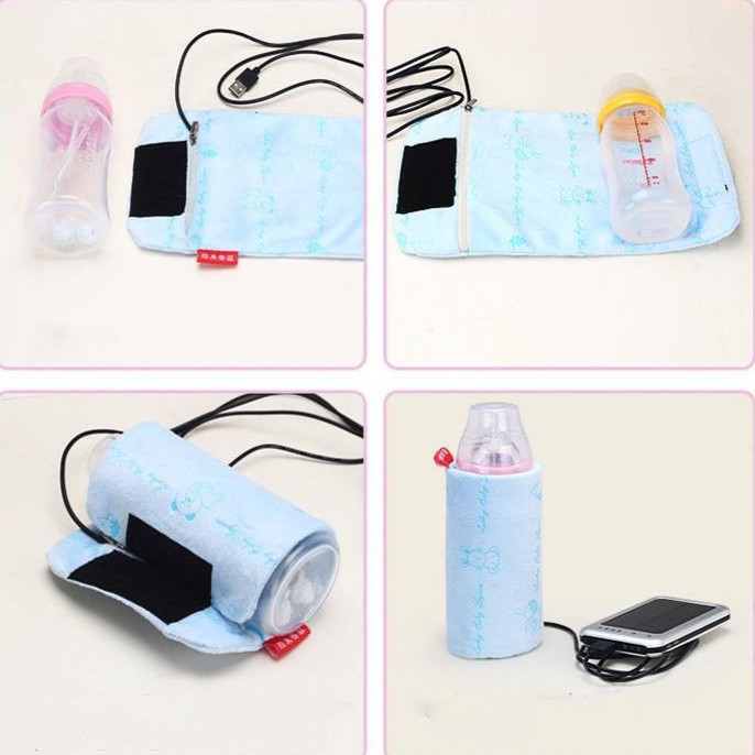 TÚI Ủ BÌNH SỮA NGUỒN USB CHO BÉ (SỌ DỪA SHOP)
