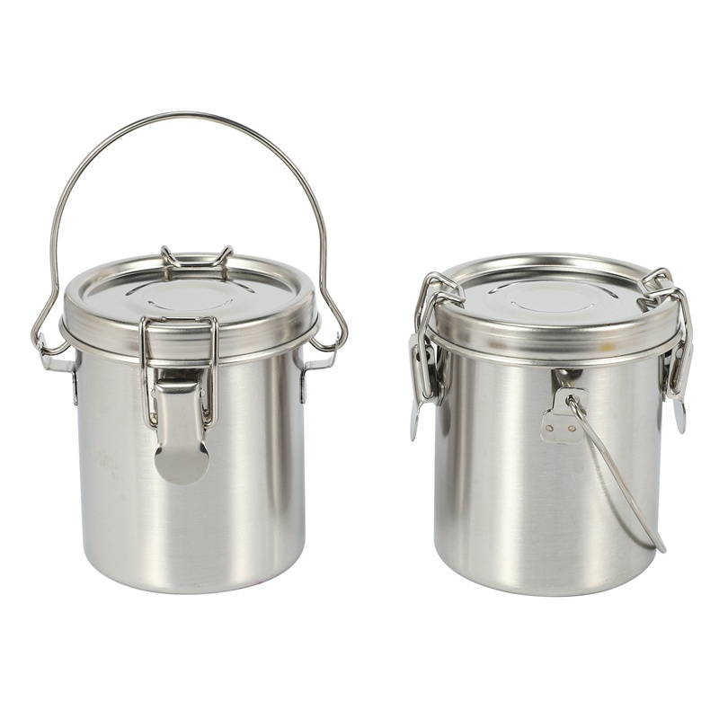 2 Pack Artist Portable Painting Brush Washing Bucket Wash Pen Pot Stainless Steel Watercolor Oil Paint Brush Washer Art Supplies