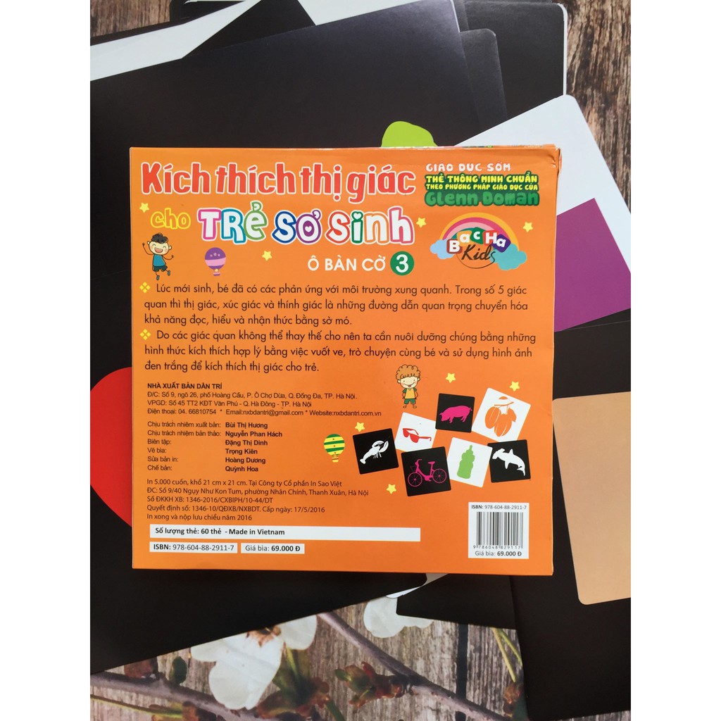 Flash Card: Kích Thích Thị Giác Cho Trẻ Sơ Sinh 3 - Ô Bàn Cờ