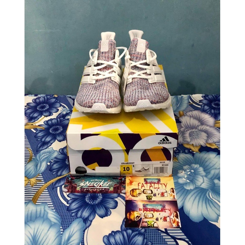 'Giày Cổ Thấp' adidas Ultra Boost 4.0 White Multi-Color 2 (100% Authentic)