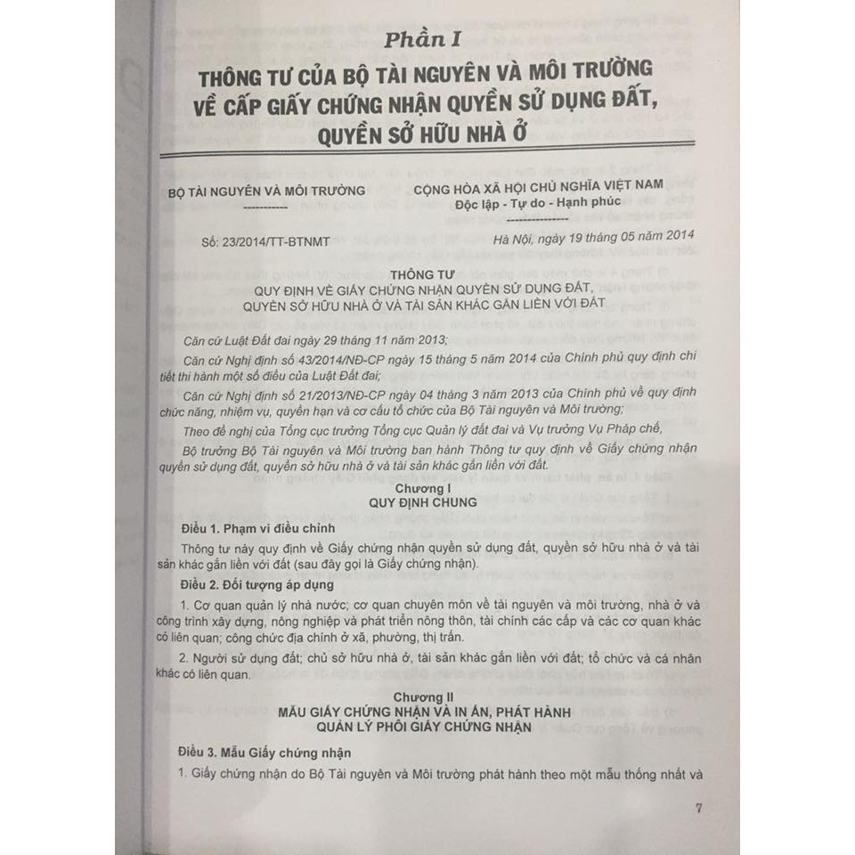 Sách- Các thông tư hướng dẫn chi tiết của bộ tài nguyên môi trường, bộ xây dựng, bộ tài chính về đất đai, nhà ở từ 2014 | BigBuy360 - bigbuy360.vn