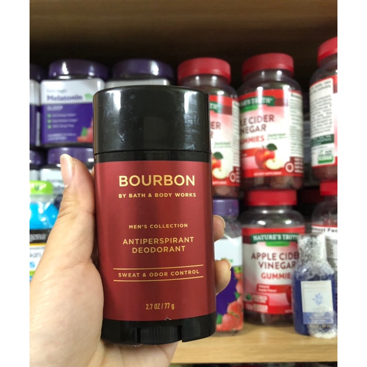 Lăn Khử Mùi Nam Bath &amp; Body Works BOURBON Antiperspirant Deodorant  77g - Mỹ