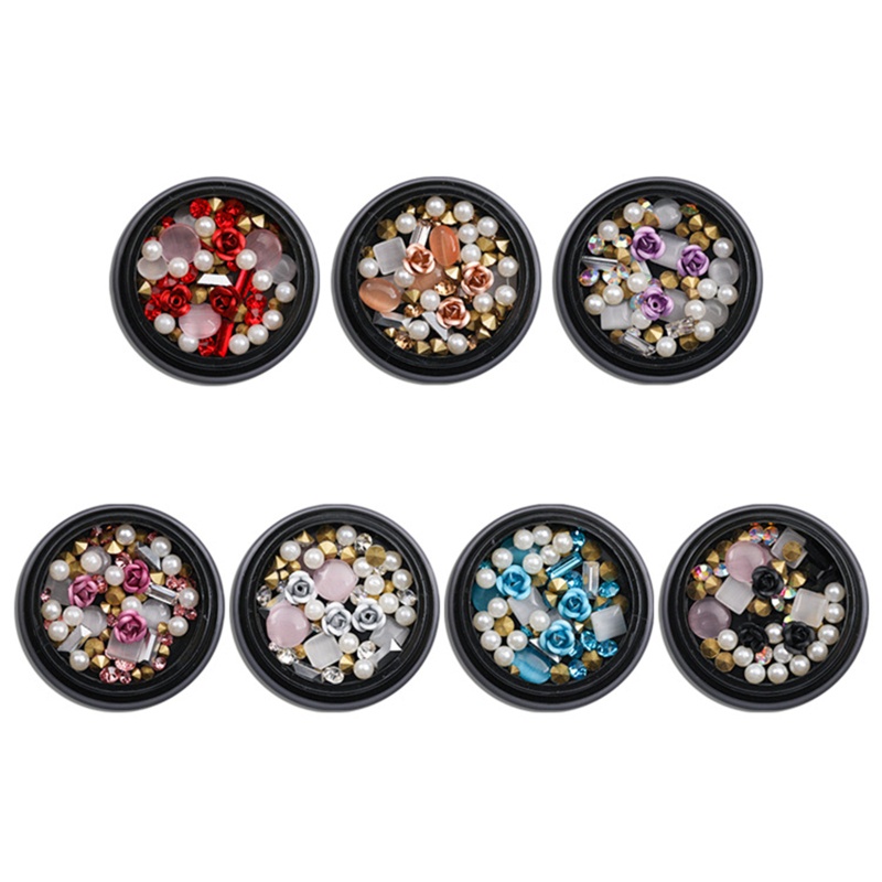Hộp Phụ Kiện Trang Trí Móng Tay 10MK Charms