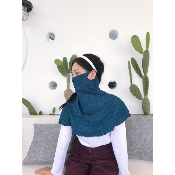 Khăn choàng chống tia cực tím NVSHOP che chắn toàn diện chất kiệu thoáng mát dễ chịu khi đeo an toàn với mọi loại da