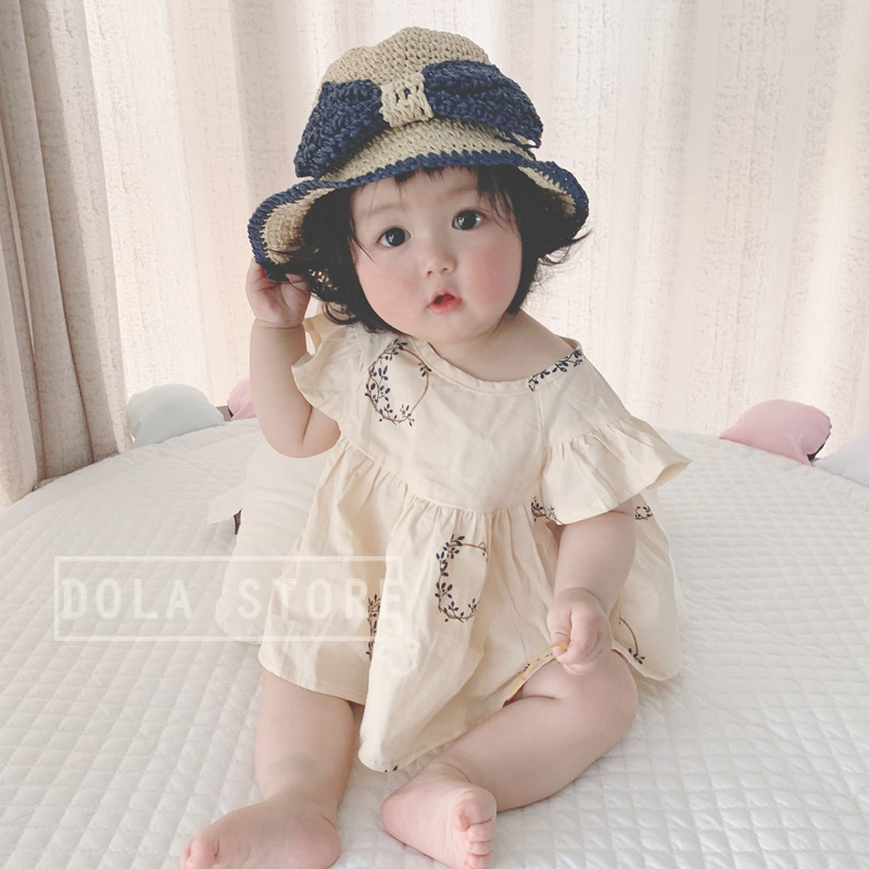 Set váy hoa kèm quần chip cho bé gái Set đồ bé gái Quần áo cho bé từ sơ sinh đến 2 tuổi