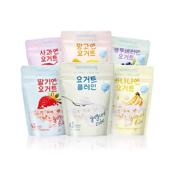 [Date 2022] Sữa chua khô hoa quả sấy lạnh Bebedang Hàn Quốc