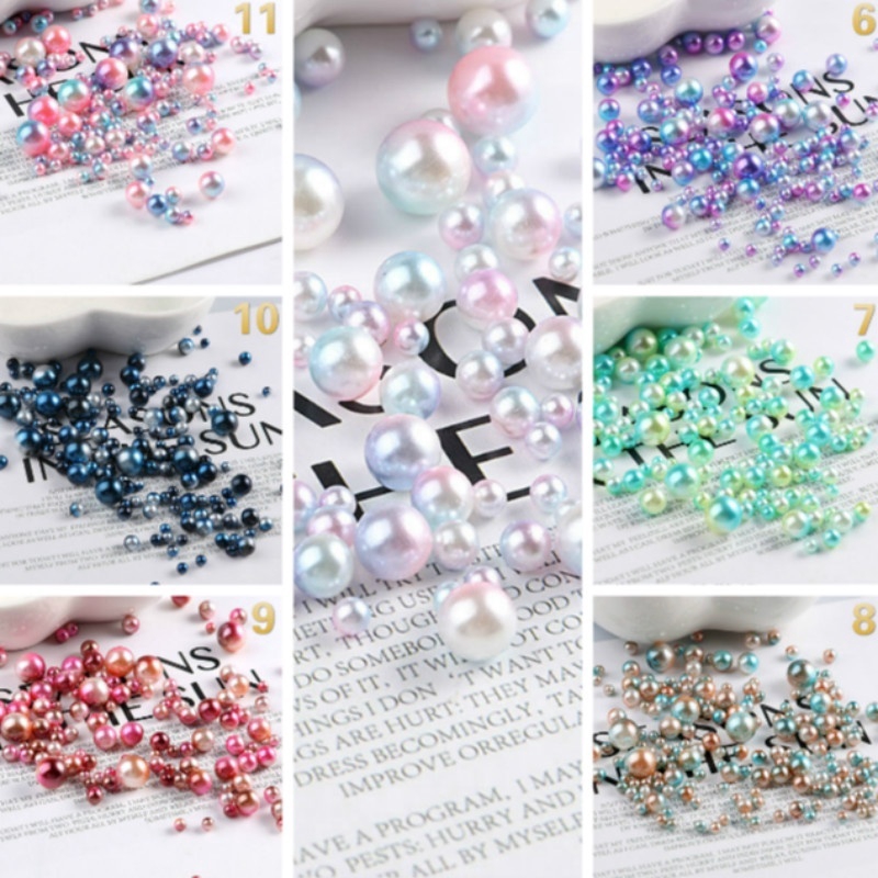 Set 200 Hạt Ngọc Trai 3-8mm Làm Đồ Trang Sức