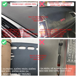 Thảm Taplo Da vân Carbon cao cấp xe FORD RANGER