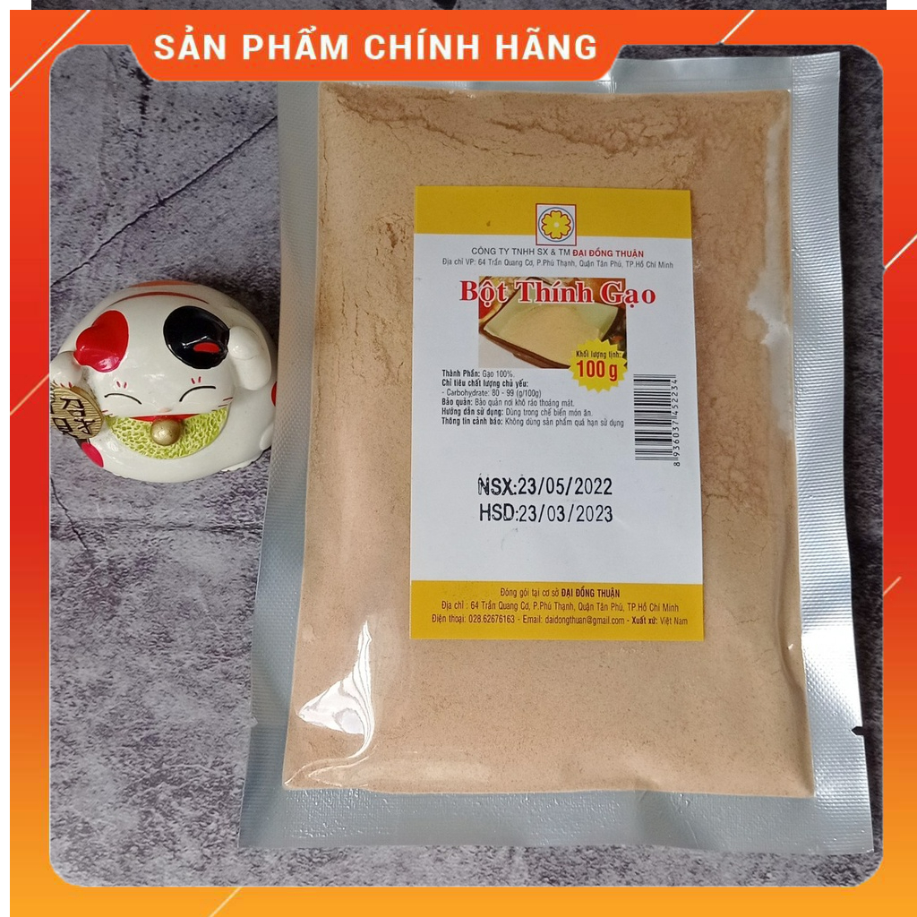 BỘT THÍNH GẠO /Bột gạo rang nghiền mịn ĐẠI ĐỒNG THUẬN Roasted Rice Flour