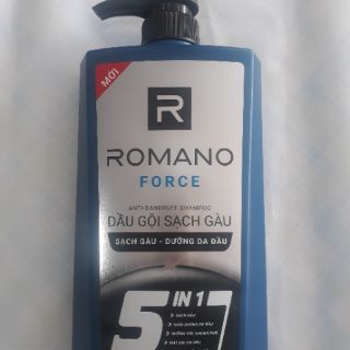 DẦU GỘI ROMANO FORCE  SẠCH GÀU 5 IN 1 (650g)