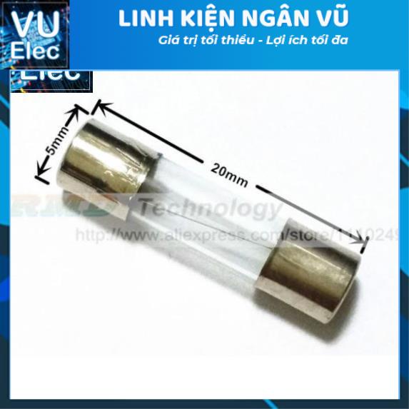 Cầu Chì Thủy Tinh Các Loại Kích Thước 5x20MM (10c)