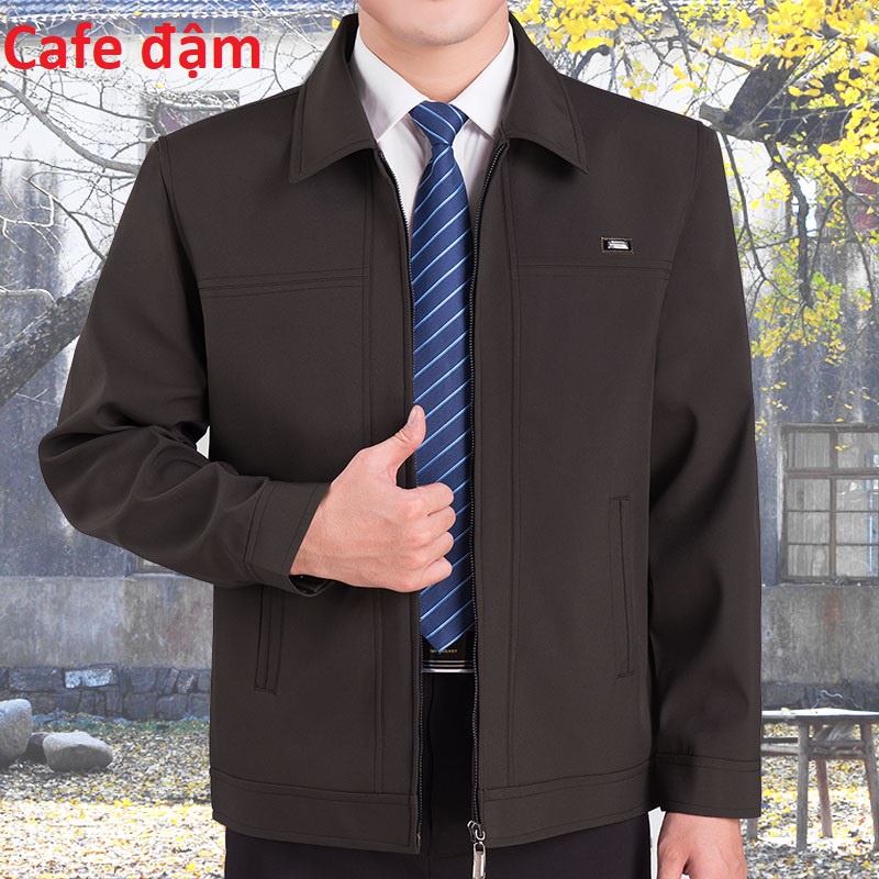 Áo khoác nam trung nên chống nhăn chống nhàu màu Cà Phê đậm cực đẹp
