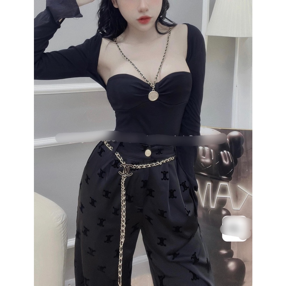 Áo cúp ngực vòng cổ xích xinh xắn - Sét rời cá tính